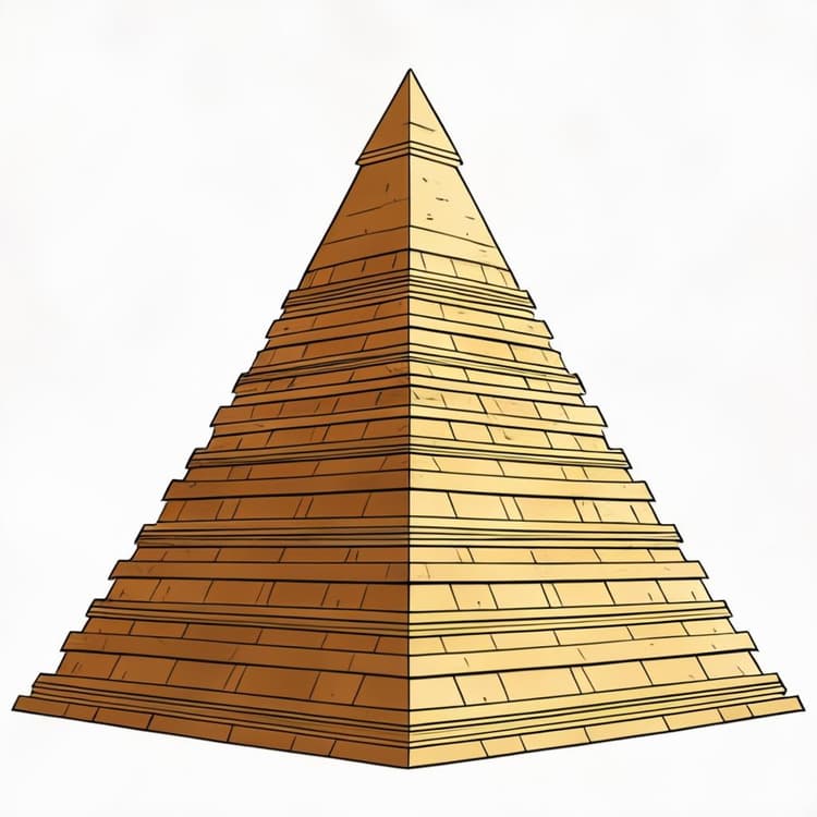 Une illustration d'une pyramide