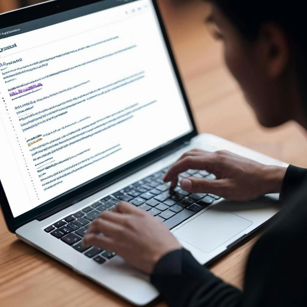 A person typing on a laptop with Linguisity software open on their screen, highlighting cultural nuances in their written text.