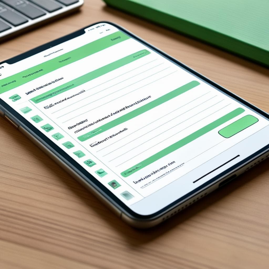 A screenshot of Evernote app with notebooks and notes open, showcasing digital journaling for language learning.