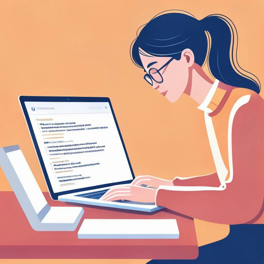 An illustration of a person using a laptop with Linguisity, an AI-powered language mastery tool, to improve their writing skills in multiple languages.